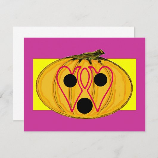 The MUSEUM Artist Series jGibney 2 Hearts Pumpkin (Front/Back)