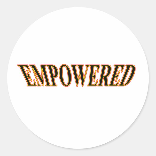 The MUSEUM Artist Series jGibney Happy 2009Empowed Classic Round Sticker (Front)