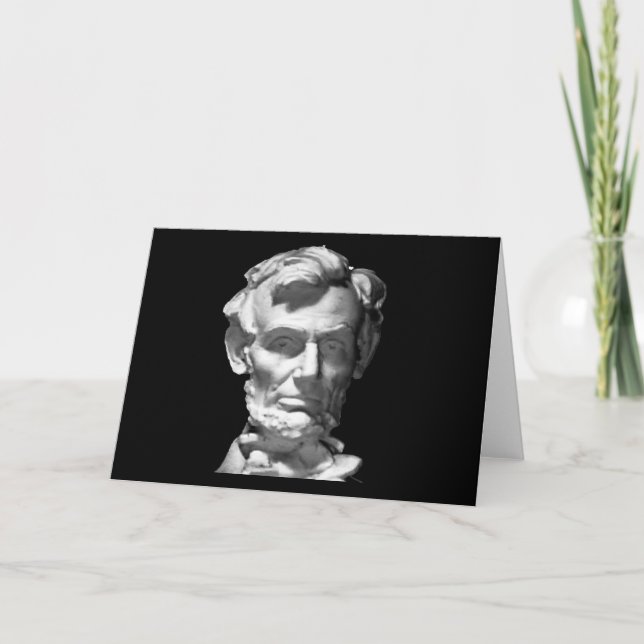 The MUSEUM Artist Series jGibney Lincoln 2002 B&W Holiday Card (Front)
