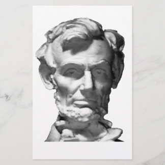 The MUSEUM Artist Series jGibney Lincoln 2002 B&W Stationery