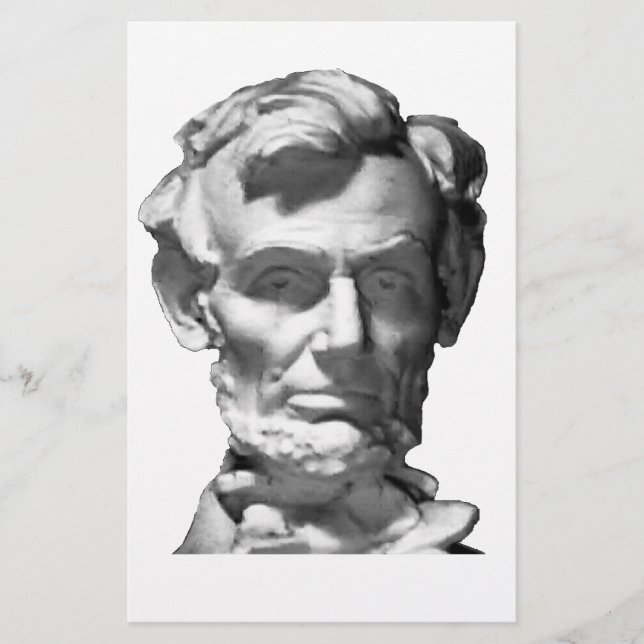 The MUSEUM Artist Series jGibney Lincoln 2002 B&W Stationery (Front)
