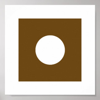 The MUSEUM Artist Series YellowPantone1405cSqCircl Poster