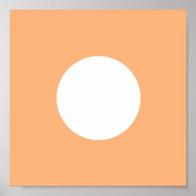 The MUSEUM Artist Series YellowPantone1485cSqCircl Poster (Front)