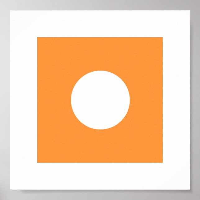 The MUSEUM Artist Series YellowPantone1495cSqCircl Poster (Front)
