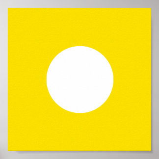 The MUSEUM Artist Series YellowProcessc2SqCircleTr Poster