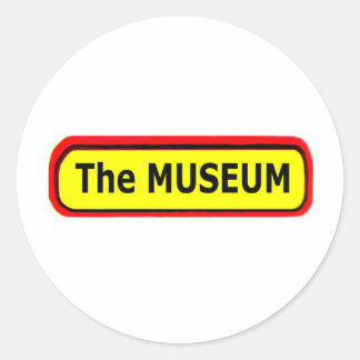 The MUSEUM Logo The MUSEUM Zazzle Classic Round Sticker