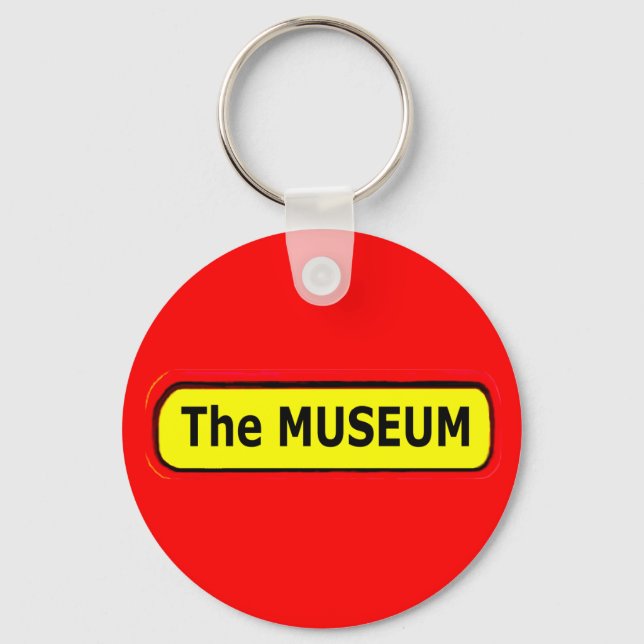 The MUSEUM Logo The MUSEUM Zazzle Keychain (Front)