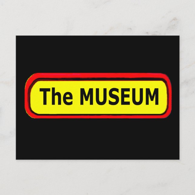 The MUSEUM Logo The MUSEUM Zazzle Postcard (Front)