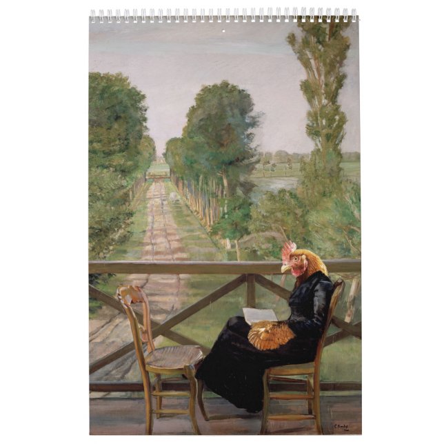 The Museum of Fine Art Chickens 2025 Calendar (Cover)