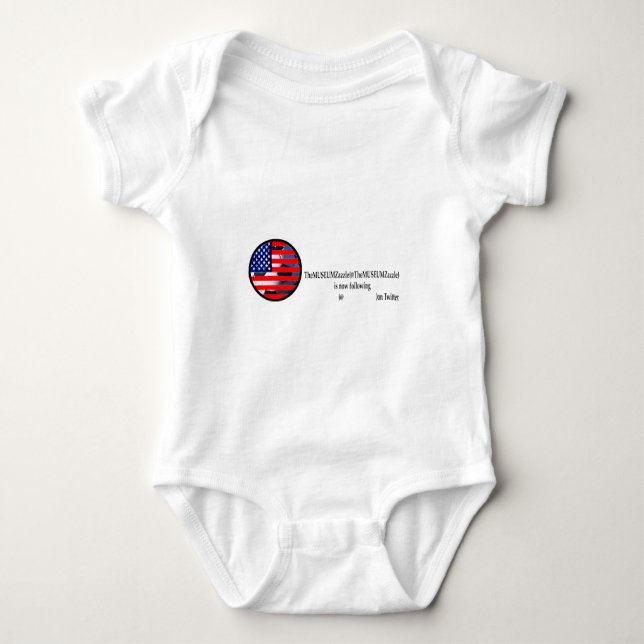 The MUSEUM Zazzle 2 on Tweeter The MUSEUM Zazzle G Baby Bodysuit (Front)