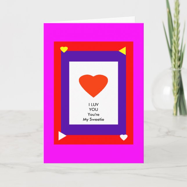 The MUSEUM Zazzle Template 1 Valentine Card-1a (Front)