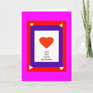 The MUSEUM Zazzle Template 1 Valentine Card-1a