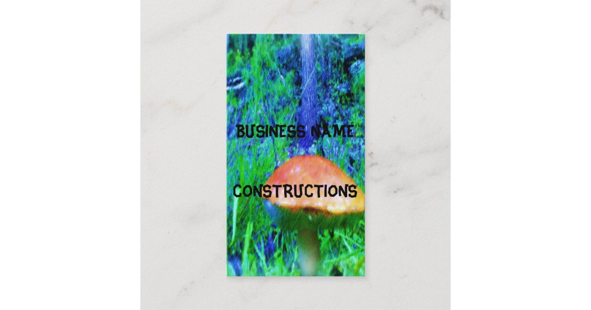 The Mushroom Business Card Zazzle