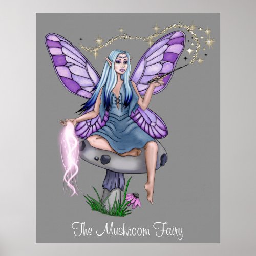 The Mushroom Fairy PosterPrint Poster