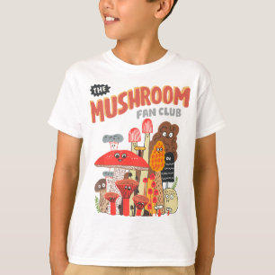 The Mushroom Fan Club Retro Cute Cottagecore Mushr T-Shirt