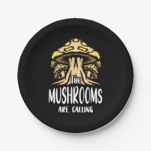 The Mushrooms Are Calling Paper Plates