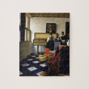 The Music Lesson by Johannes Vermeer Jigsaw Puzzle
