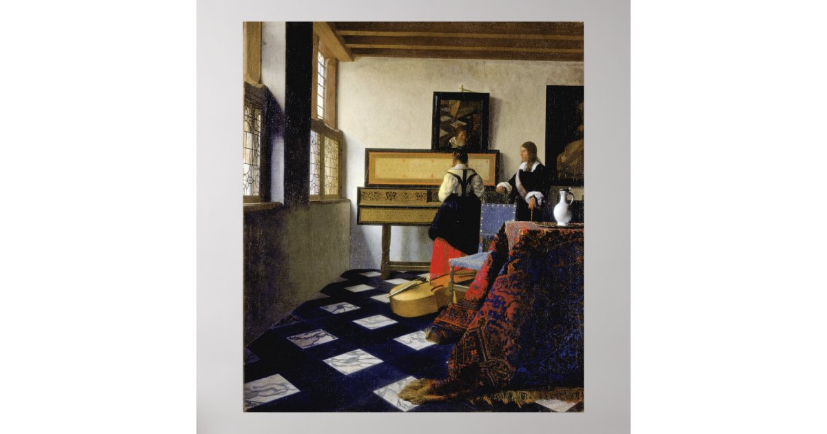 The Music Lesson By Johannes Vermeer Poster R67d5f2d2ec174c258ea866b8a579b6f3 Ih39v 8byvr 630 ?view Padding=[285%2C0%2C285%2C0]