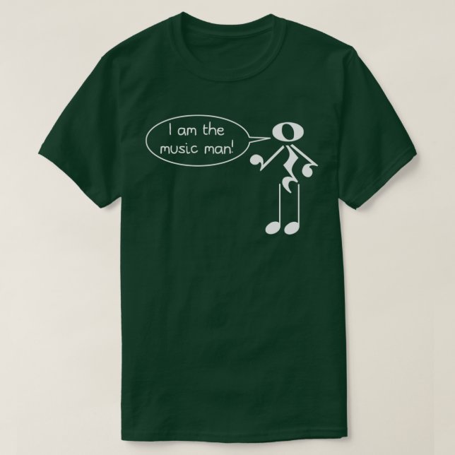 The Music Man Dark s  T-Shirt (Design Front)