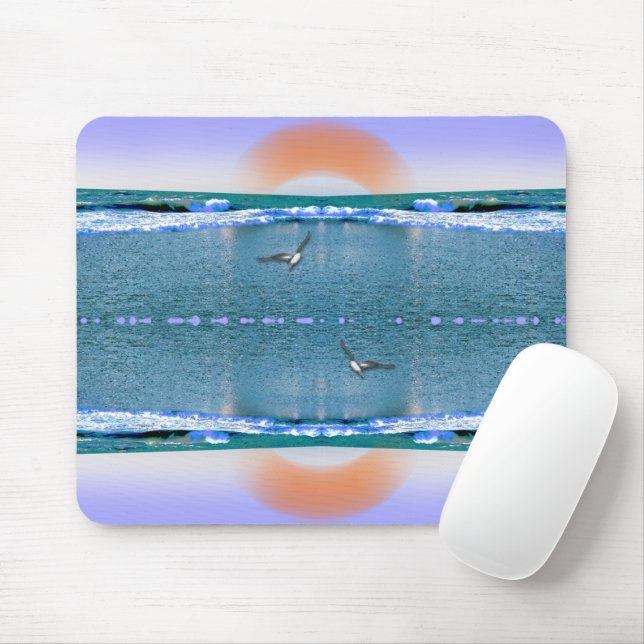 The Music of Water and Light Mouse Pad (With Mouse)