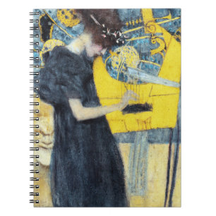 The music painting by Gustav Klimt Notebook