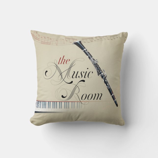 the music room 4 throw pillow (Front)