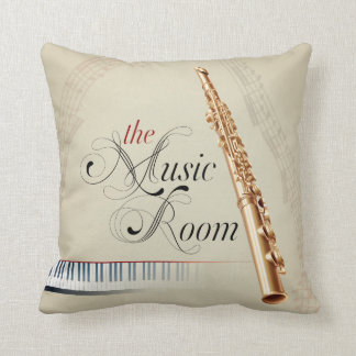 The Music Room Flute Pillow
