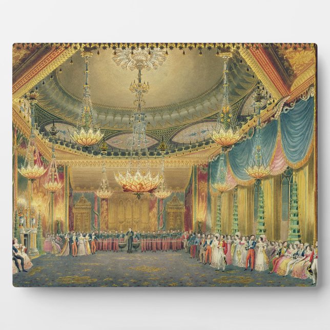 The Music Room, from 'Views of the Royal Pavilion, Plaque (Front)