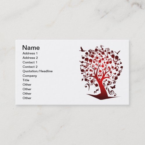 The_Music_Tree Business Card Templates