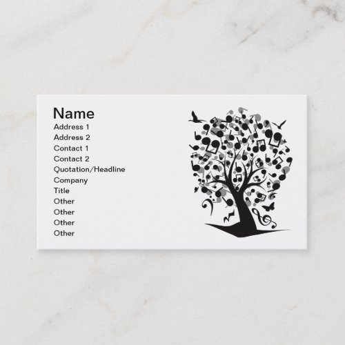 The_Music_Tree Business Card Templates