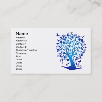 The_music_tree Business Card by auraclover at Zazzle