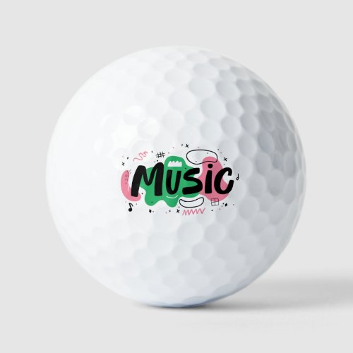 The Musical Designed Golf Balls