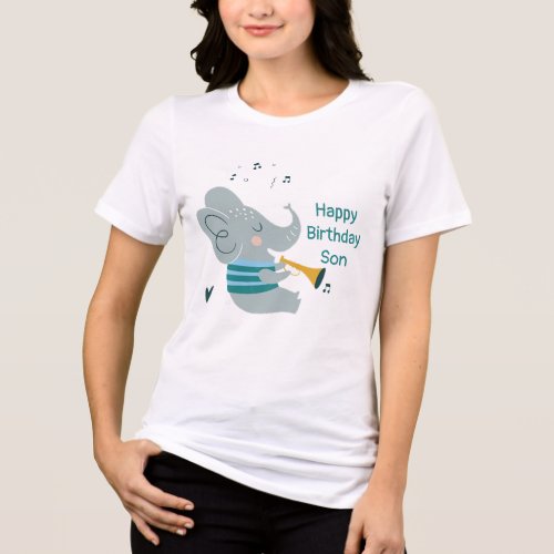 The Musical Elephant Tri_Blend Shirt