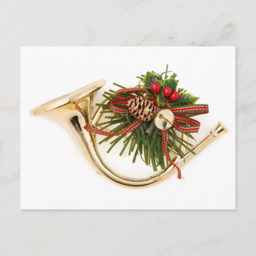 The musical instrument Christmas ornament Holiday Postcard