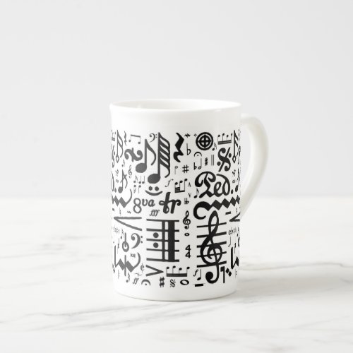 The Musical Symbols Bone China Mug