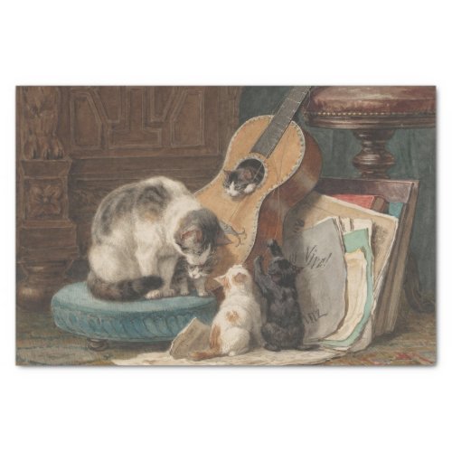 The Musicians by Henriette Ronner_Knip Tissue Paper