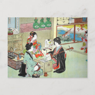 The Musicians - Devoirs Japanese Collection Postcard