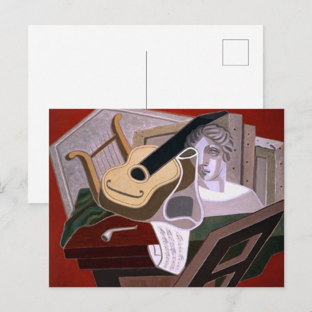 The Musician's Table by Juan Gris Postcard (Front/Back)