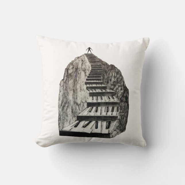 The Musician's Way 1 Throw Pillow (Front)