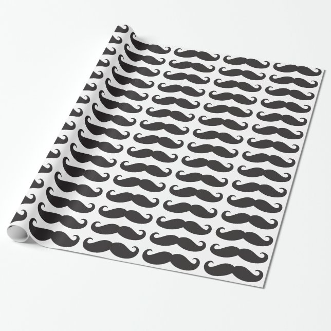 The mustache wrapping paper (Unrolled)