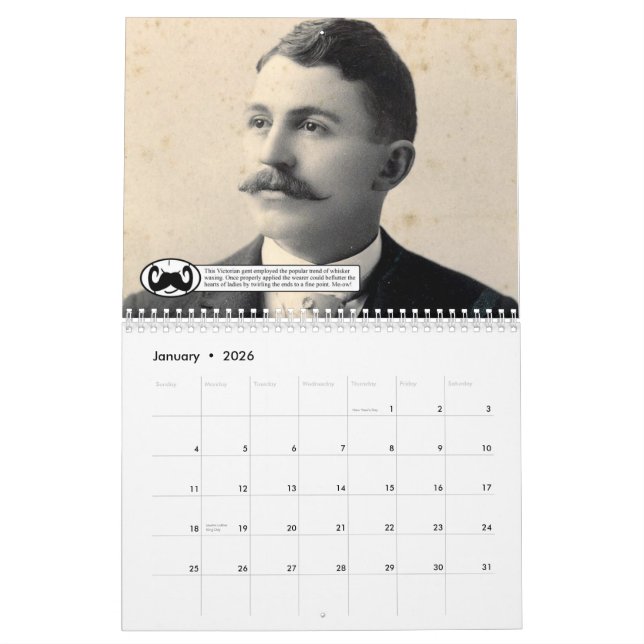 The Mustaches of Placer County Calendar (Jan 2026)