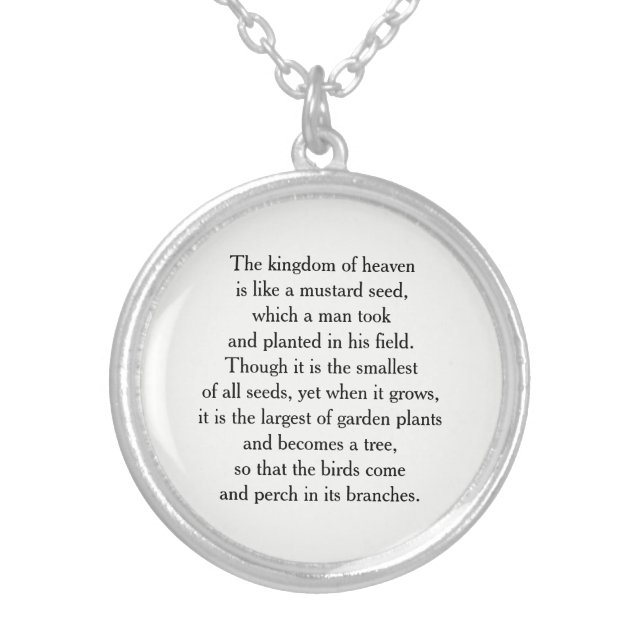 The Mustard Seed Parable Necklace (Front)