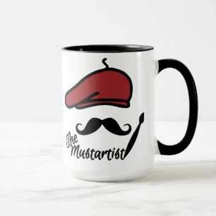 The Mustartist mug - choose style & color