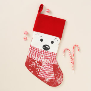 The muzzle of a polar bear, Christmas Christmas Stocking