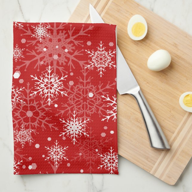 The muzzle of a polar bear, Christmas   Kitchen Towel (Quarter Fold)