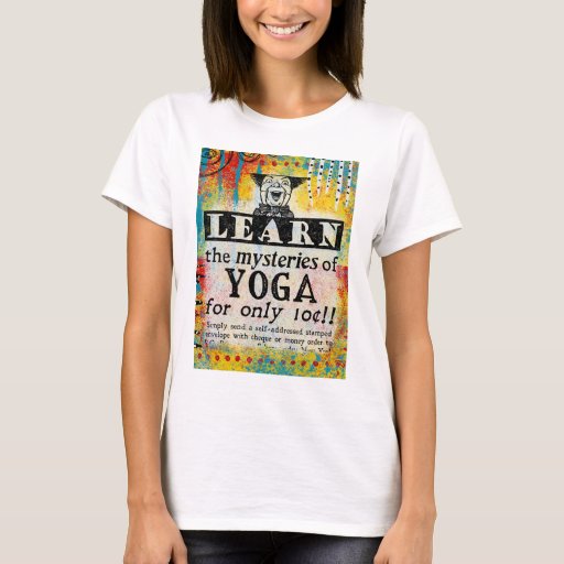 Funny Yoga T-shirt – Vintage Mysteries Of Yoga