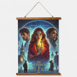 The Mysterious Key Files: Book Cover Hanging Tapestry