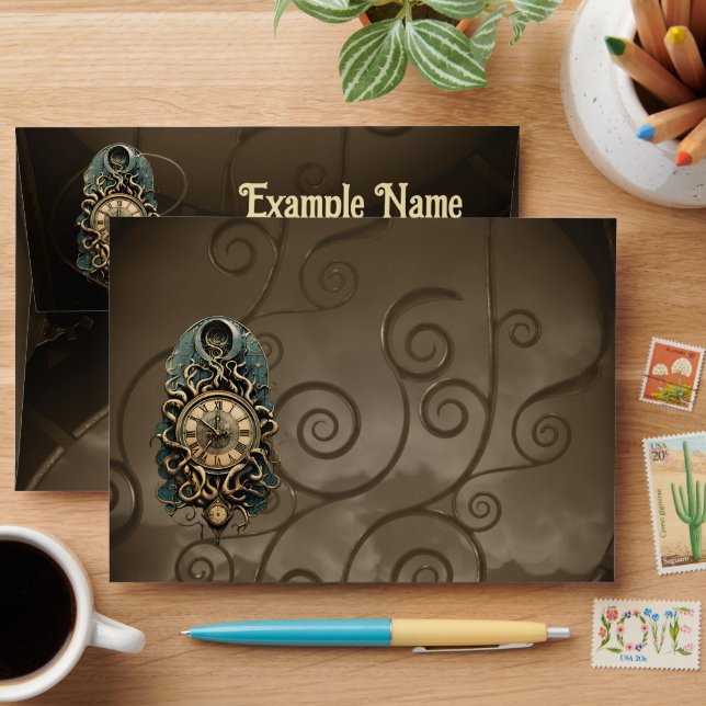 The mysterious steampunk movement envelope (Desk)