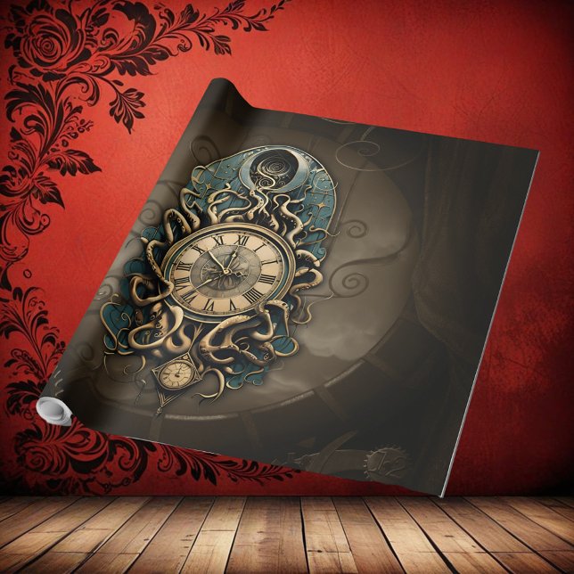 The mysterious steampunk movement.  wrapping paper (Creator Uploaded)