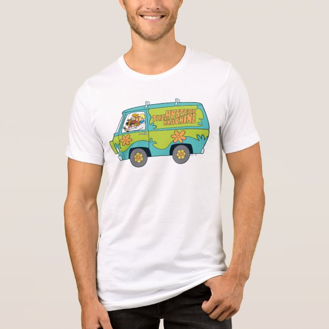 The Mystery Machine Left Side Tri-Blend Shirt (Front)